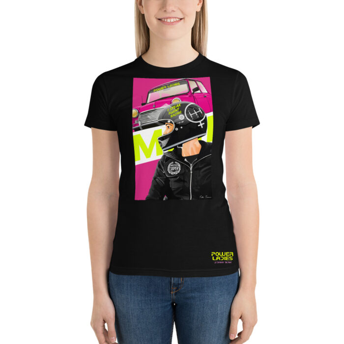 Playera Negra Mini Cooper - Power Ladies-Samira Rached-Ilustracion por Tato Torres